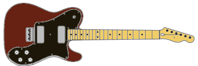 72 Tele Deluxe + Troublemaker Template Set – Maximum Guitar Works
