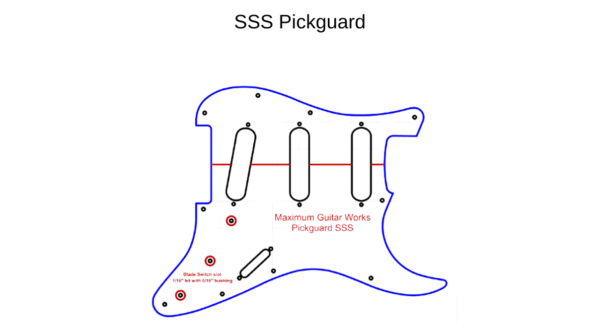 STRAT PICK GUARD TEMPLATES PICKGUARD Maximum Guitar Works