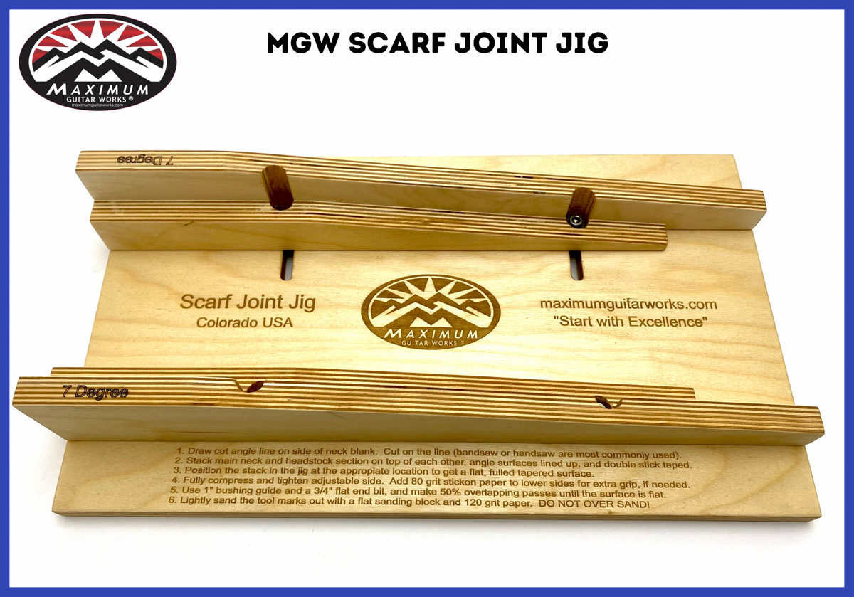 A Simple Scarf Joint Glue-Up Jig for Cigar Box Guitars