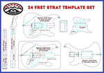 24 Fret Modern “S” Strat Template Set