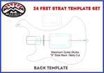 24 Fret Modern “S” Strat Template Set