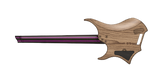 SP016HMS 50% Dep for SP016 Prototype, Headless, 25.5-26.25 Scale, 20"R, 24 Fret, Black Limba Chanbered body with "Dirty Maple" Drop Top, Wenge/Purple Heart