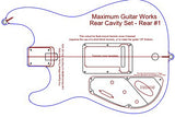 Individual EMG/Jaguar/Oval Sweet “S” Rear Rout Templates -MGW Acrylic Template System