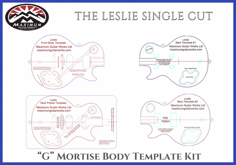 Leslie 4 pc Body TemplatesKit OG Nk Mortise