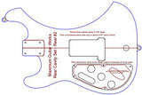 Individual EMG/Jaguar/Oval Sweet “S” Rear Rout Templates -MGW Acrylic Template System