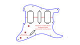 Hardtail Sweet “S” H/S/H, H/S/S & S/S/S Template Set 5 Piece -Maximum Guitar Works Acrylic Template System 01