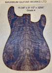 California QUILTED BURL Walnut Top # RC0116B1 Grade 4