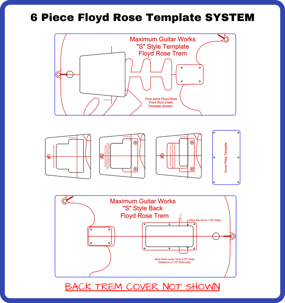 Floyd rose cheap router template