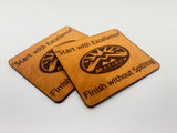 Steve’s Excellent Leather Coasters