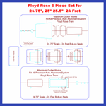Floyd Rose 6pc Fit-All Template SYSTEM