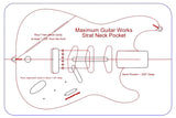 Individual EMG/Jaguar/Oval Sweet “S” Rear Rout Templates -MGW Acrylic Template System