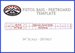 Fretboard - Single Templates Pistol Bass