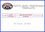 Fretboard - Single Templates Pistol Bass