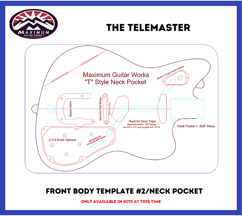The TELEMASTER Body Template Set – Maximum Guitar Works The TELEMASTER Body Template Set – Maximum Guitar Works