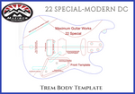 22 Special - Modern Double Cutaway Guitar Templates