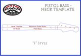 Neck - Single Templates Pistol Bass