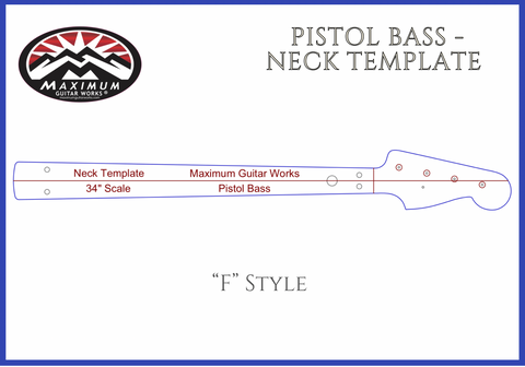 Neck - Single Templates Pistol Bass