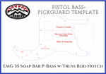 Pickgaurds - Single Templates Pistol Bass