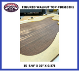 California Claro Walnut Top # 103103H1 Grade 3