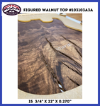 California Claro Walnut Top # 103103A3 Grade 2