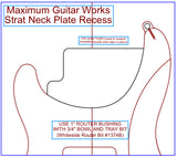Individual EMG/Jaguar/Oval Sweet “S” Rear Rout Templates -MGW Acrylic Template System