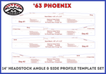 ‘63 Phoenix Neck Through Body Template Sets