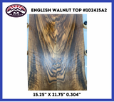 English Walnut Top # 102415A1 Grade 2