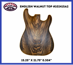 English Walnut Top # 102415A1 Grade 2