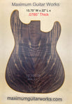 California Claro Walnut Top # 103102D1 Grade 3 - 3/4” CARVED TOP