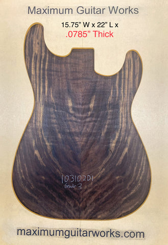 California Claro Walnut Top # 103102D1 Grade 3 - 3/4” CARVED TOP