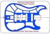 Individual EMG/Jaguar/Oval Sweet “S” Rear Rout Templates -MGW Acrylic Template System