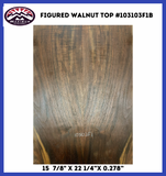 California Claro Walnut Top # 103103F1b Grade 3